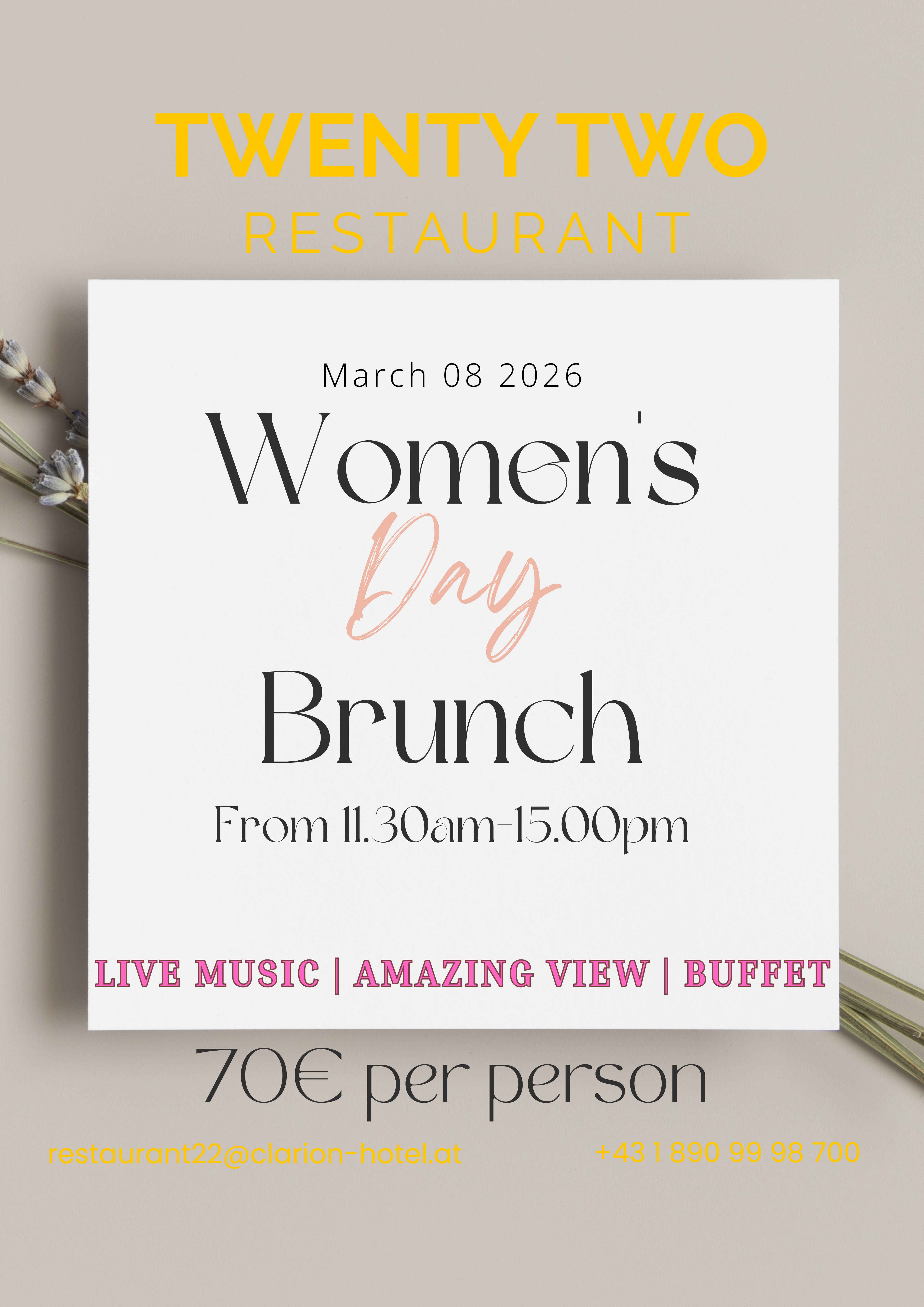 Womens_day_Bruch_Twety_Two_Restaurant_Vienna